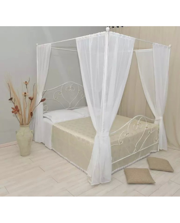 Letto Matrimoniale Ferro Battuto Sogno con Baldacchino | AESSEGI Letto Matrimoniale Ferro Battuto Sogno con Baldacchino | AESSEGI