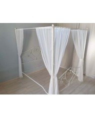 Letto Matrimoniale Ferro Battuto Sogno con Baldacchino | AESSEGI