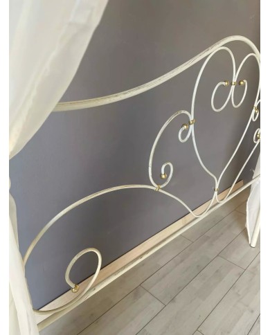 Letto Matrimoniale Ferro Battuto Sogno con Baldacchino | AESSEGI Letto Matrimoniale Ferro Battuto Sogno con Baldacchino | AESSEGI