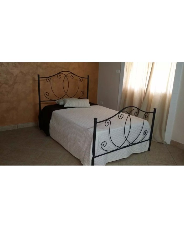 Letto una Piazza e Mezza in Ferro Battuto Marta | AESSEGI Letto una Piazza e Mezza in Ferro Battuto Marta | AESSEGI