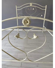 Letto una Piazza e Mezza in Ferro Battuto Cuore | AESSEGI Letto una Piazza e Mezza in Ferro Battuto Cuore | AESSEGI