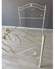 Letto una Piazza e Mezza in Ferro Battuto Cuore | AESSEGI Letto una Piazza e Mezza in Ferro Battuto Cuore | AESSEGI