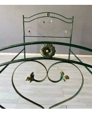 Letto una Piazza e Mezza in Ferro Battuto Cuore | AESSEGI Letto una Piazza e Mezza in Ferro Battuto Cuore | AESSEGI