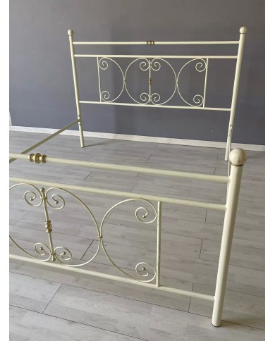 Letto una Piazza e Mezza in Ferro Battuto Mimosa | AESSEGI Letto una Piazza e Mezza in Ferro Battuto Mimosa | AESSEGI