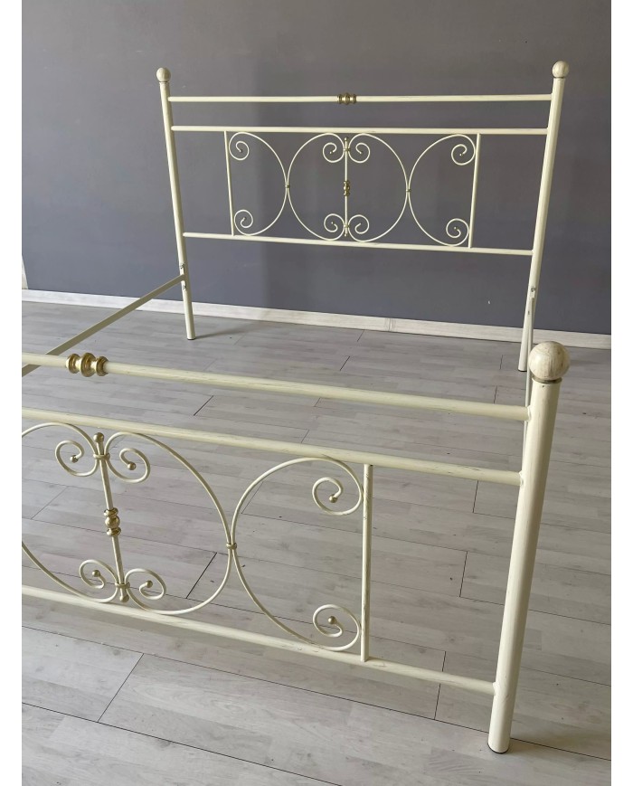 Letto una Piazza e Mezza in Ferro Battuto Mimosa | AESSEGI Letto una Piazza e Mezza in Ferro Battuto Mimosa | AESSEGI