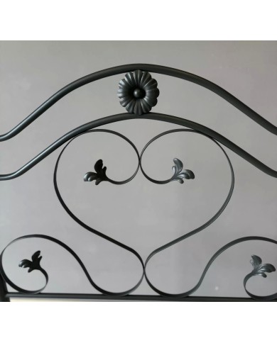 Letto Singolo in Ferro Battuto Cuore | AESSEGI Letto Singolo in Ferro Battuto Cuore | AESSEGI