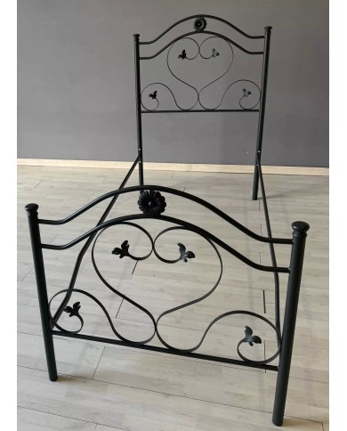 Letto Singolo in Ferro Battuto Cuore | AESSEGI Letto Singolo in Ferro Battuto Cuore | AESSEGI