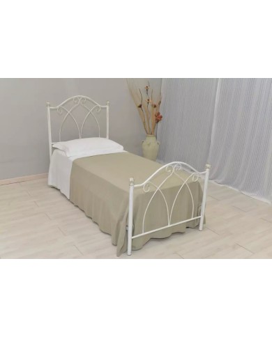 Letto Singolo in Ferro Battuto Denise | AESSEGI Letto Singolo in Ferro Battuto Denise | AESSEGI