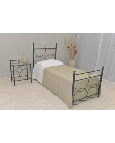 Letto Singolo in Ferro Battuto Marianne | AESSEGI Letto Singolo in Ferro Battuto Marianne | AESSEGI