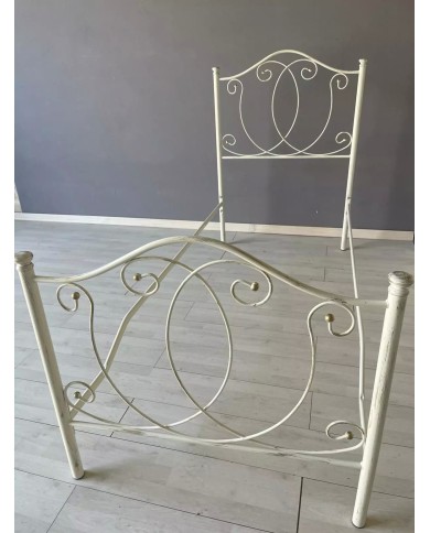 Letto Singolo in Ferro Battuto Marta | AESSEGI Letto Singolo in Ferro Battuto Marta | AESSEGI