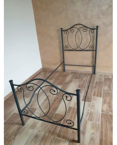 Letto Singolo in Ferro Battuto Marta | AESSEGI Letto Singolo in Ferro Battuto Marta | AESSEGI