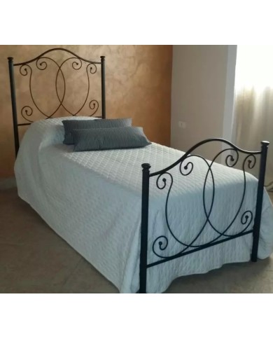 Letto Singolo in Ferro Battuto Marta | AESSEGI Letto Singolo in Ferro Battuto Marta | AESSEGI