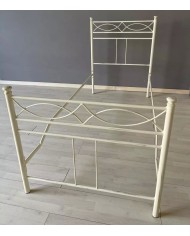 Letto Singolo in Ferro Battuto Rosa Anna | AESSEGI