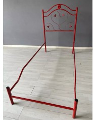 Testata Letto Singolo Ferro Battuto Cuore con Giroletto | AESSEGI Testata Letto Singolo Ferro Battuto Cuore con Giroletto | AESSEGI