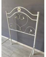 Testata Letto Singolo Ferro Battuto Cuore con Giroletto | AESSEGI Testata Letto Singolo Ferro Battuto Cuore con Giroletto | AESSEGI