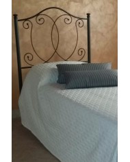 Testata Letto Singolo Ferro Battuto Marta con Giroletto | AESSEGI