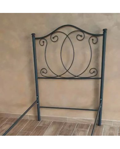 Testata Letto Singolo Ferro Battuto Marta con Giroletto | AESSEGI Testata Letto Singolo Ferro Battuto Marta con Giroletto | AESSEGI