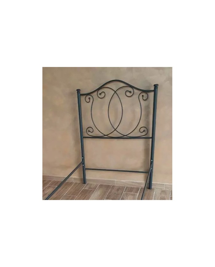 Testata Letto Singolo Ferro Battuto Marta con Giroletto | AESSEGI Testata Letto Singolo Ferro Battuto Marta con Giroletto | AESSEGI
