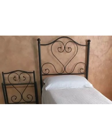 Testata Letto Singolo Ferro Battuto Sogno con Giroletto | AESSEGI Testata Letto Singolo Ferro Battuto Sogno con Giroletto | AESSEGI
