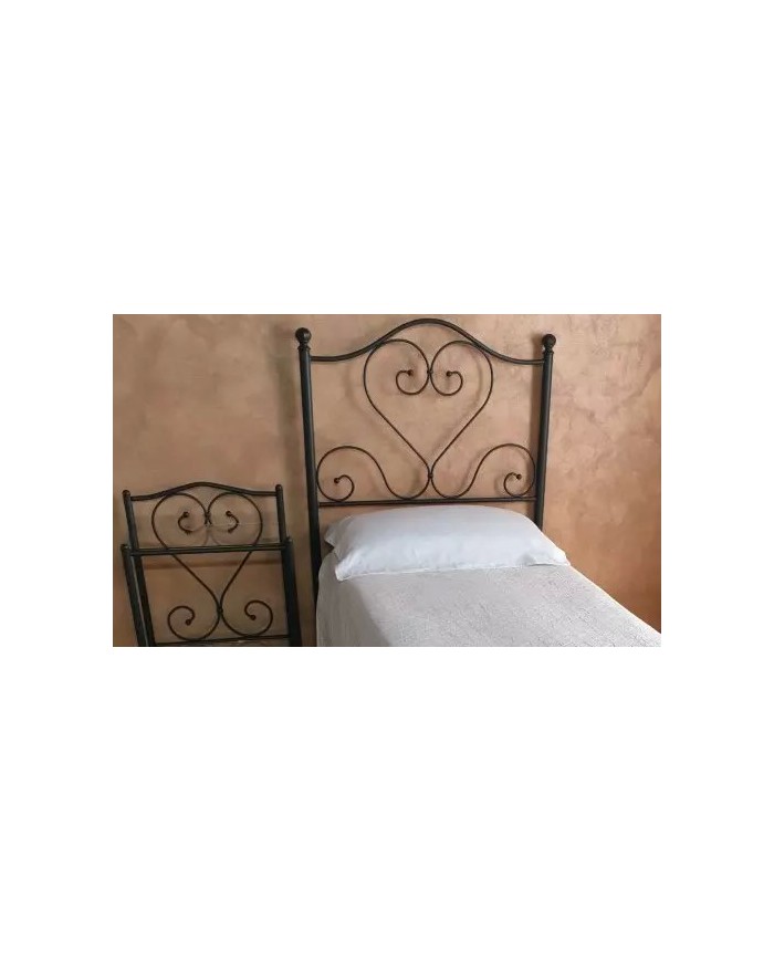 Testata Letto Singolo Ferro Battuto Sogno con Giroletto | AESSEGI Testata Letto Singolo Ferro Battuto Sogno con Giroletto | AESSEGI