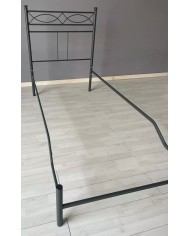 Testata Letto Singolo Ferro Battuto Rosa Anna con Giroletto | AESSEGI Testata Letto Singolo Ferro Battuto Rosa Anna con Giroletto | AESSEGI