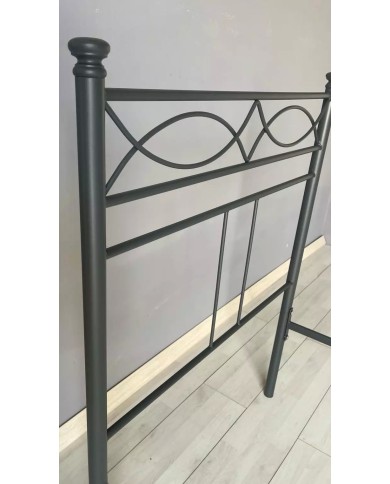 Testata Letto Singolo Ferro Battuto Rosa Anna con Giroletto | AESSEGI Testata Letto Singolo Ferro Battuto Rosa Anna con Giroletto | AESSEGI