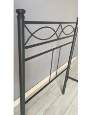 Testata Letto Singolo Ferro Battuto Rosa Anna con Giroletto | AESSEGI Testata Letto Singolo Ferro Battuto Rosa Anna con Giroletto | AESSEGI