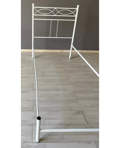 Testata Letto Singolo Ferro Battuto Rosa Anna con Giroletto | AESSEGI Testata Letto Singolo Ferro Battuto Rosa Anna con Giroletto | AESSEGI