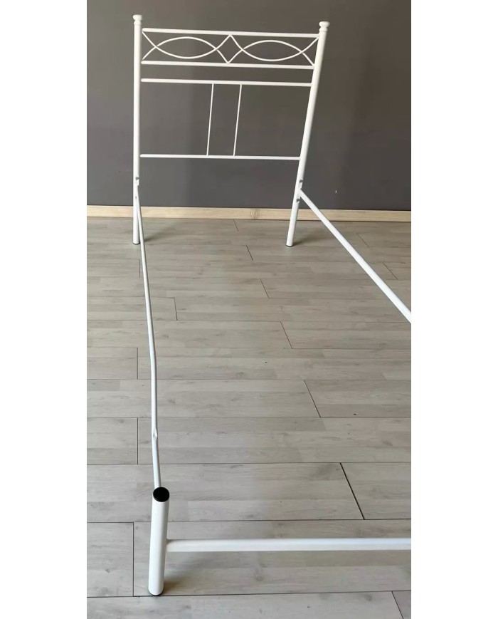 Testata Letto Singolo Ferro Battuto Rosa Anna con Giroletto | AESSEGI Testata Letto Singolo Ferro Battuto Rosa Anna con Giroletto | AESSEGI