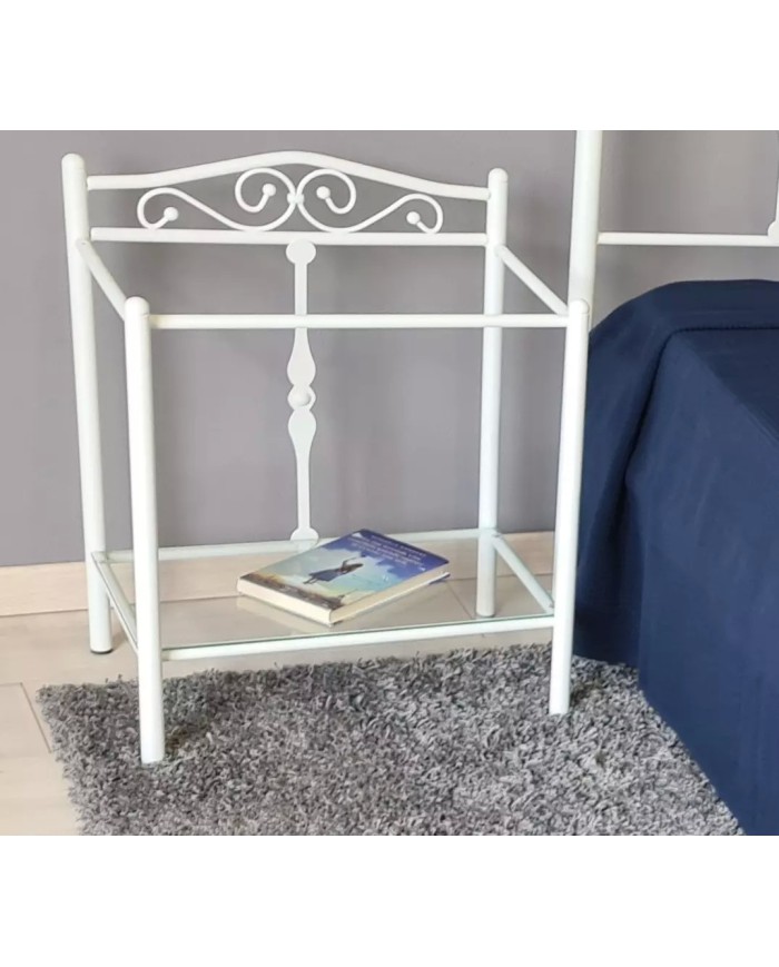 Comodino in Ferro Battuto Damasco | AESSEGI