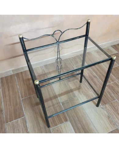 Comodino in Ferro Battuto Fiocco | AESSEGI Comodino in Ferro Battuto Fiocco | AESSEGI