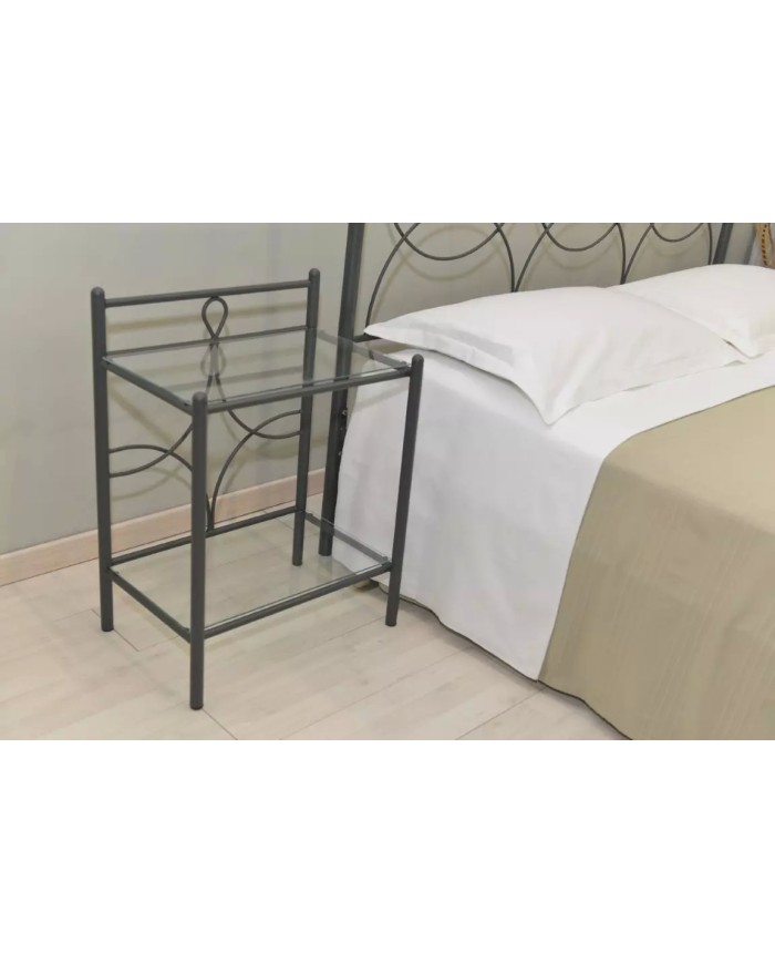 Comodino in Ferro Battuto Marianne | AESSEGI