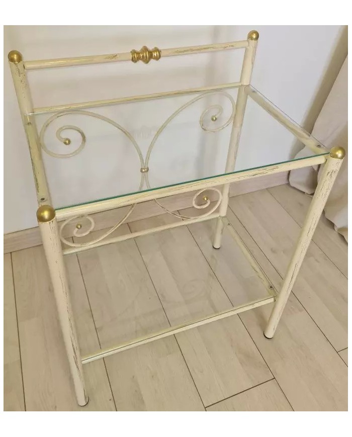 Comodino in Ferro Battuto Mimosa | AESSEGI