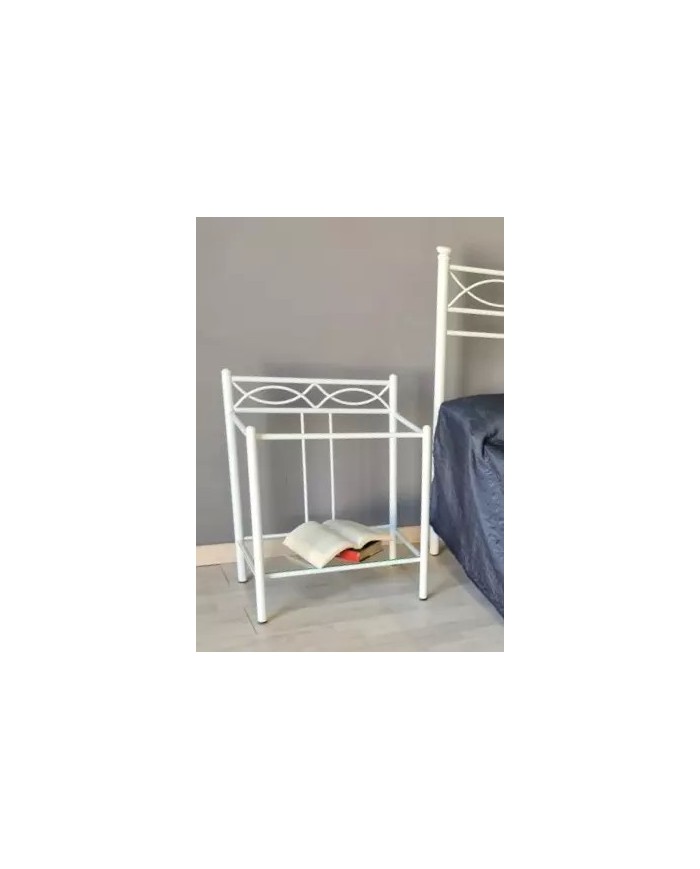 Comodino in Ferro Battuto Rosa Anna | AESSEGI