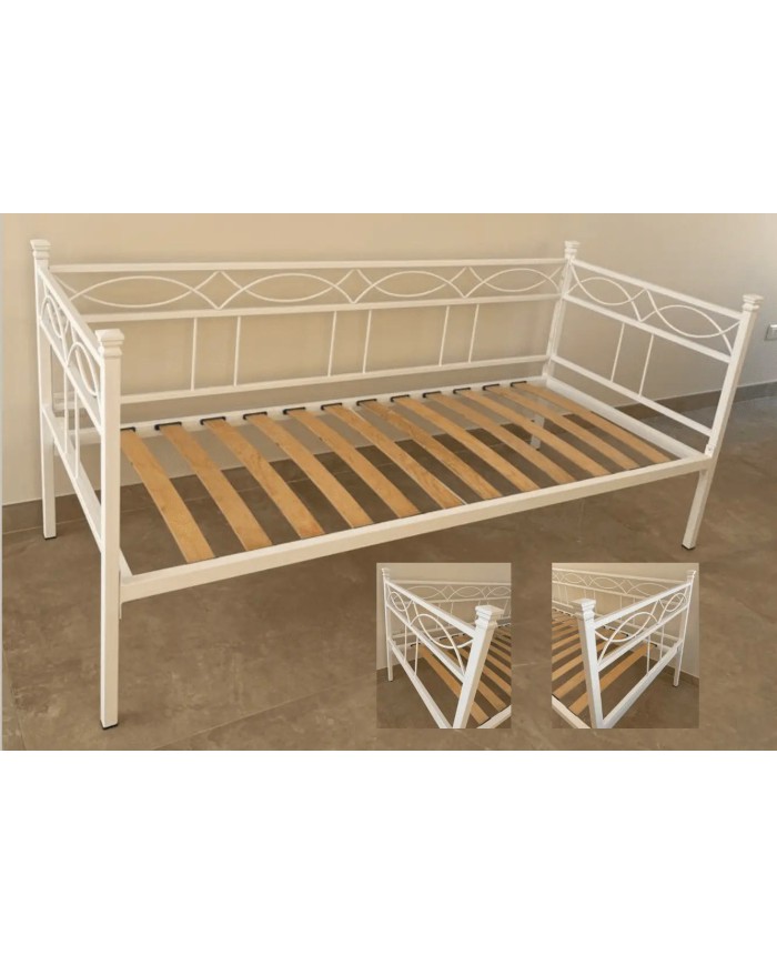 Divano Letto in Ferro Battuto Rosa Anna | Artigianato Italiano AESSEGI