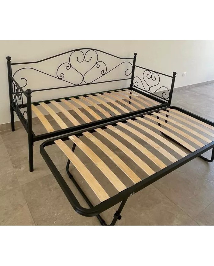 Divano Letto Sogno in Ferro Battuto con Rete Estraibile | AESSEGI