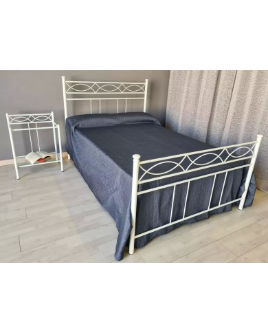 Letto alla Francese in Ferro Battuto Rosa Anna | AESSEGI Letto alla Francese in Ferro Battuto Rosa Anna | AESSEGI