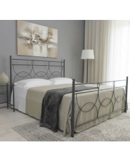 Letto matrimoniale Marianne antracite