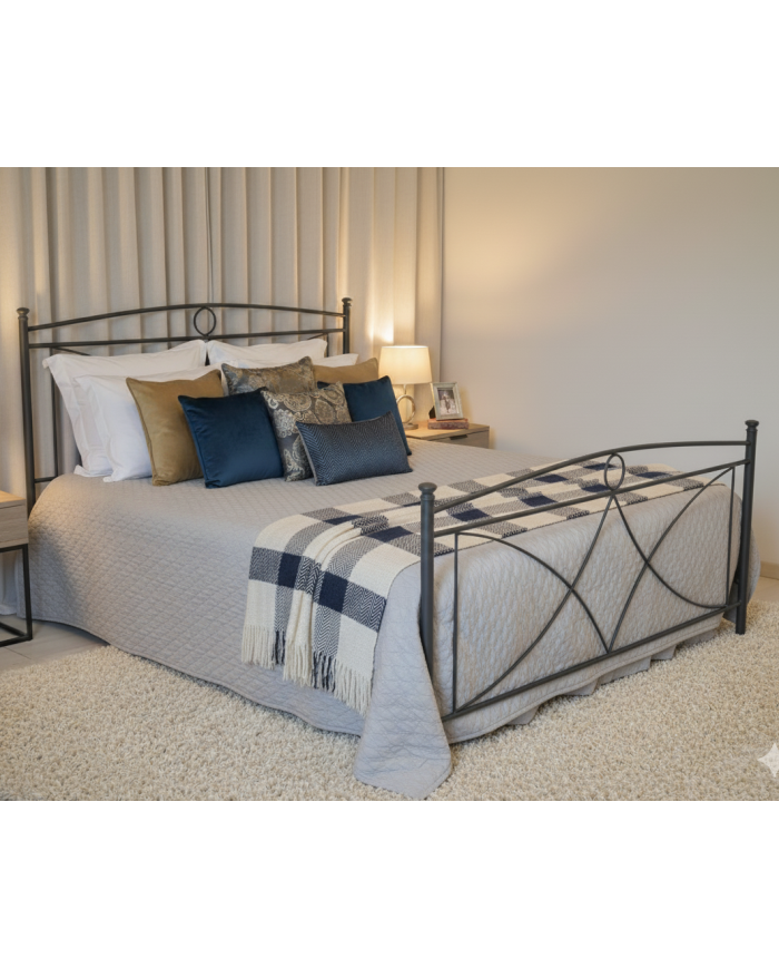 Letto matrimoniale Tiffany antracite