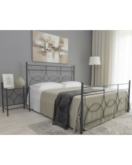 letto in ferro battuto marianne antracite