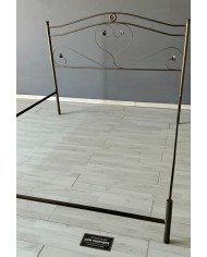 Letto Matrimoniale Ferro Battuto Cuore con Giroletto | AESSEGI