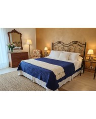 Letto Matrimoniale Ferro Battuto Laura con Giroletto | AESSEGI