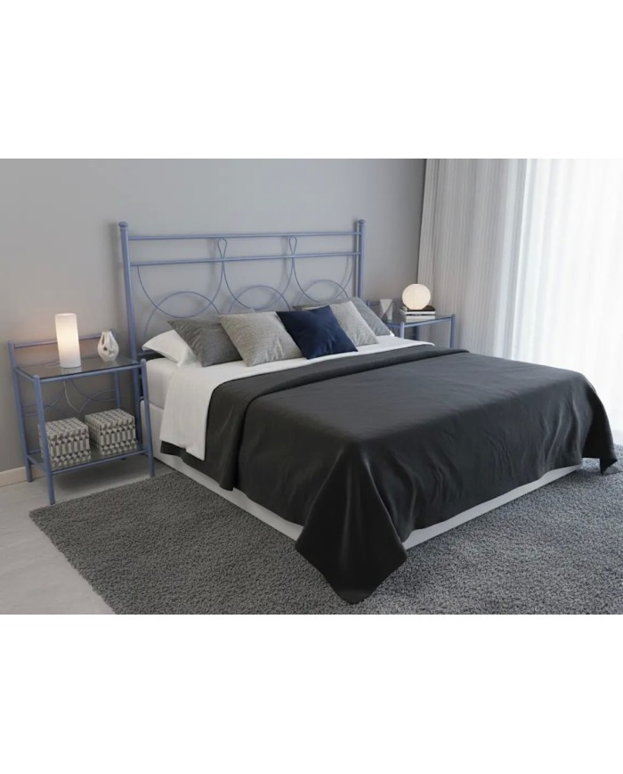 Letto Matrimoniale Ferro Battuto Marianne con Giroletto | AESSEGI