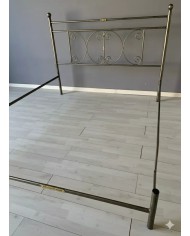 Letto Matrimoniale Ferro Battuto Mimosa con Giroletto | AESSEGI