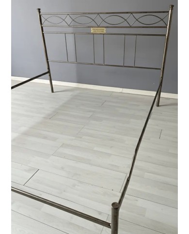 Letto Matrimoniale Ferro Battuto Rosa Anna con Giroletto | AESSEGI