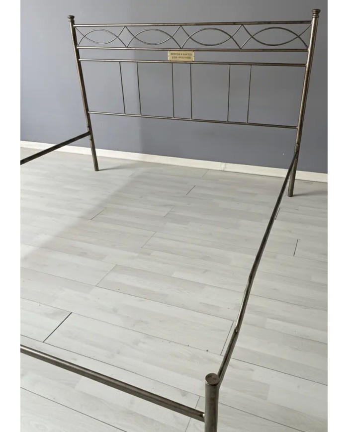 Letto Matrimoniale Ferro Battuto Rosa Anna con Giroletto | AESSEGI