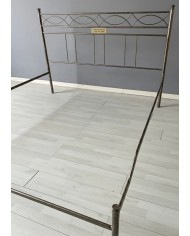 Letto Matrimoniale Ferro Battuto Rosa Anna con Giroletto | AESSEGI