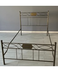 Letto alla Francese in Ferro Battuto Rosa Anna | AESSEGI