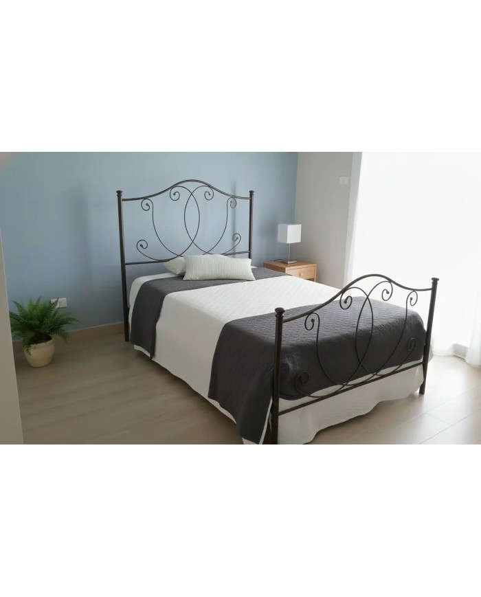 Letto alla Francese in Ferro Battuto Marta | AESSEGI