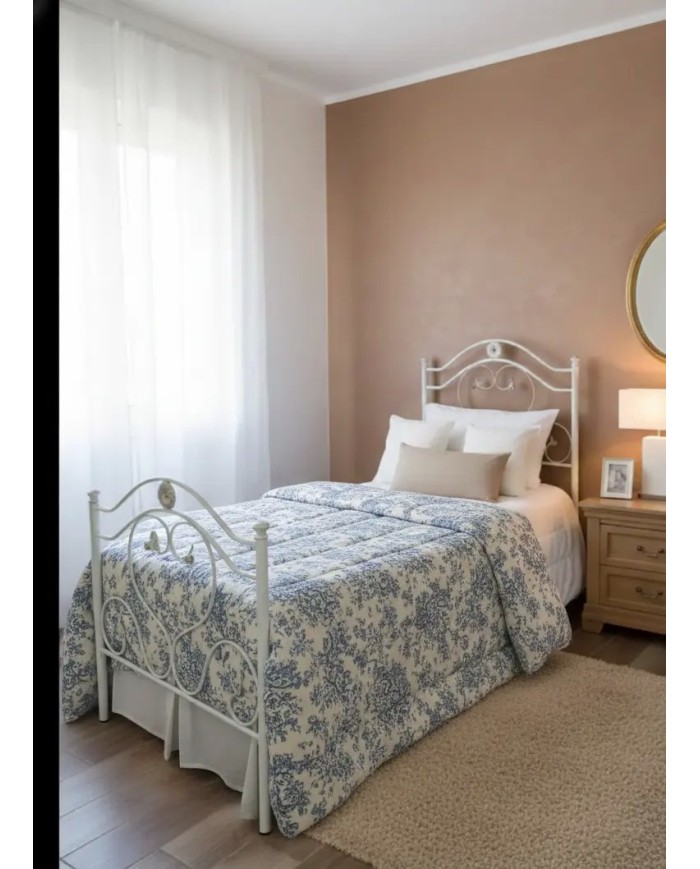 Letto Singolo in Ferro Battuto Cuore | AESSEGI